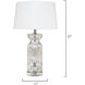 Isla 25 inch 150 watt Silver Mercury Glass Table Lamp Portable Light