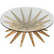 Waldo 40 X 40 inch Teak Coffee Table