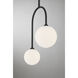Chester 2 Light 12 inch Matte Black Pendant Ceiling Light