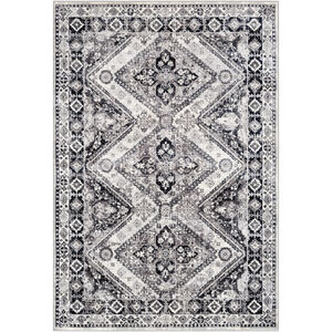 Wanderlust 87 X 63 inch Charcoal/Navy/Silver Gray/White/Black Rugs