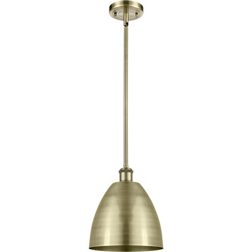 Ballston Dome 1 Light 9 inch Antique Brass Pendant Ceiling Light