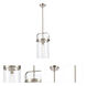 Restoration Pilaster 1 Light 9 inch Brushed Satin Nickel Mini Pendant Ceiling Light, Restoration