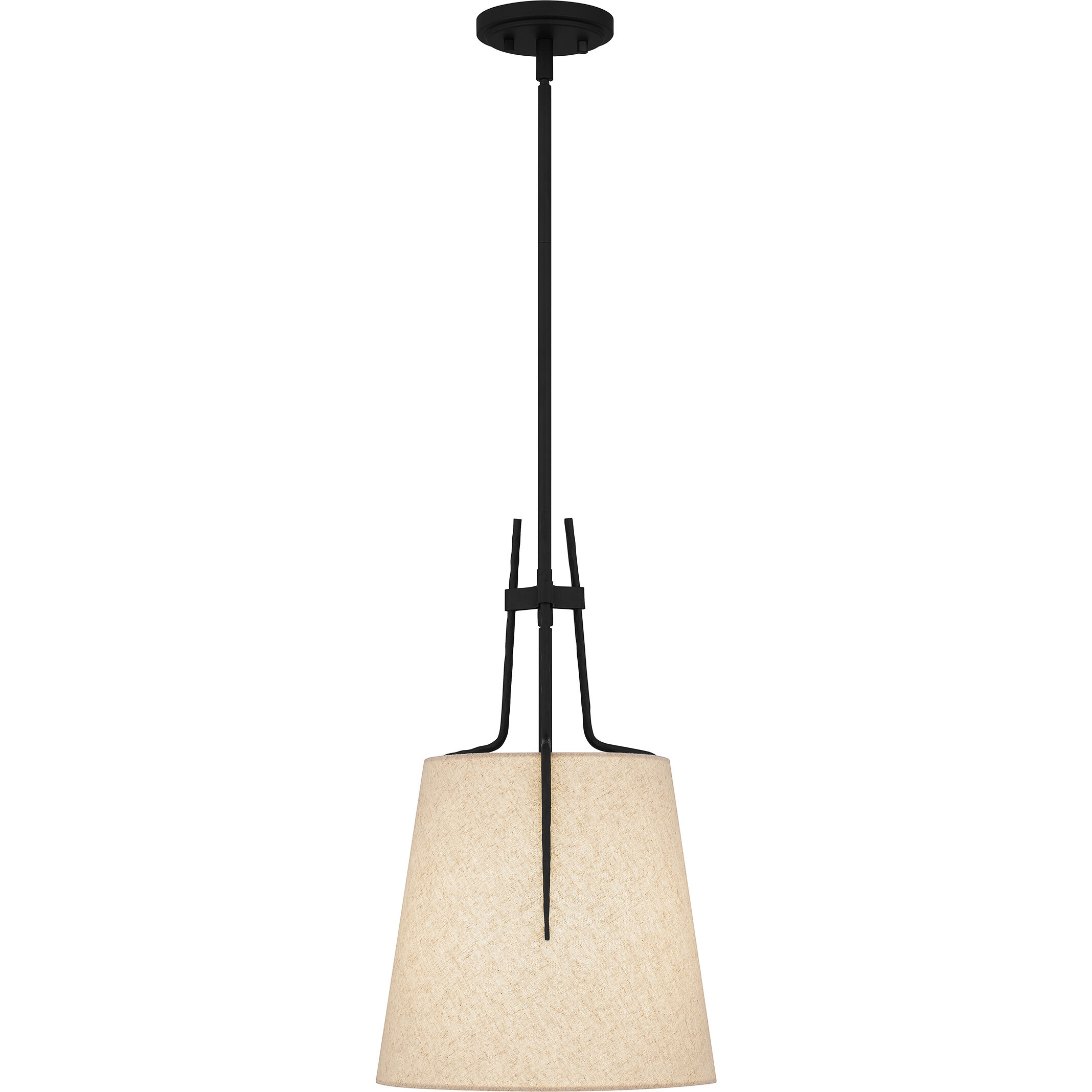 Leona 1 Light 12 inch Matte Black Mini Pendant Ceiling Light, Small