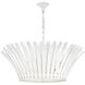 Reina 8 Light 33.75 inch Textured Plaster Chandelier Ceiling Light