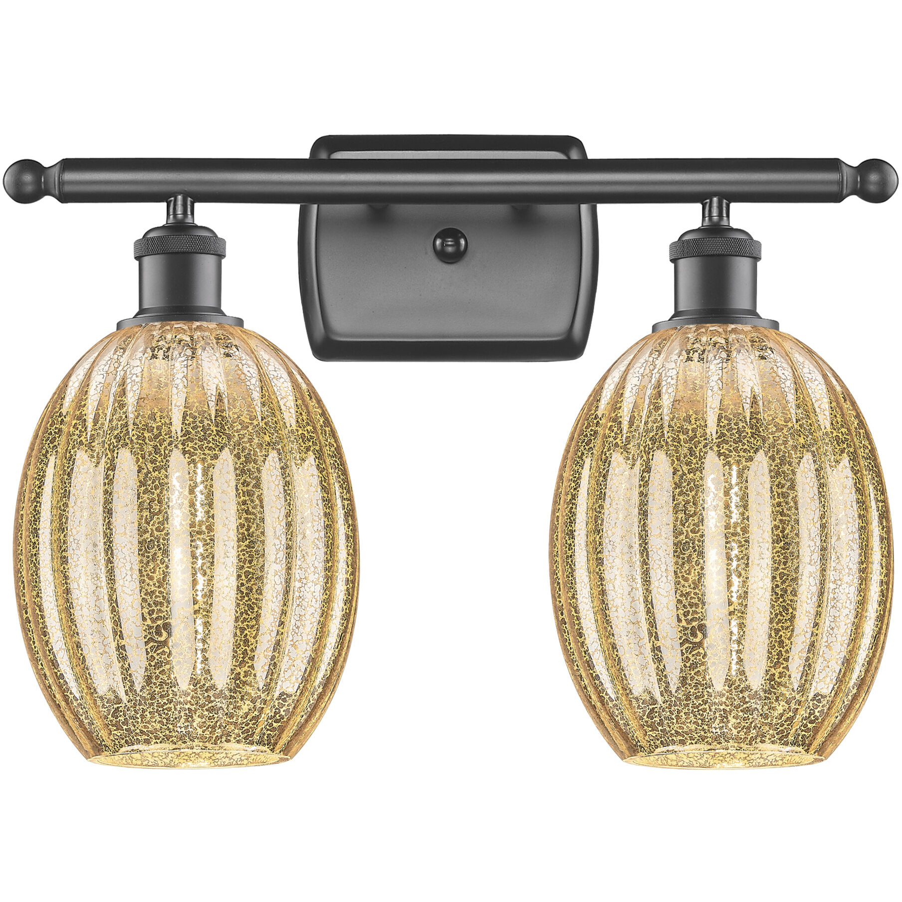 Ballston Preston 2 Light 16.25 inch Oil Rubbed Bronze Bath Vanity Light Wall Light in Mercury