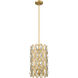 Dealey 3 Light 9.25 inch Heirloom Brass Pendant Ceiling Light