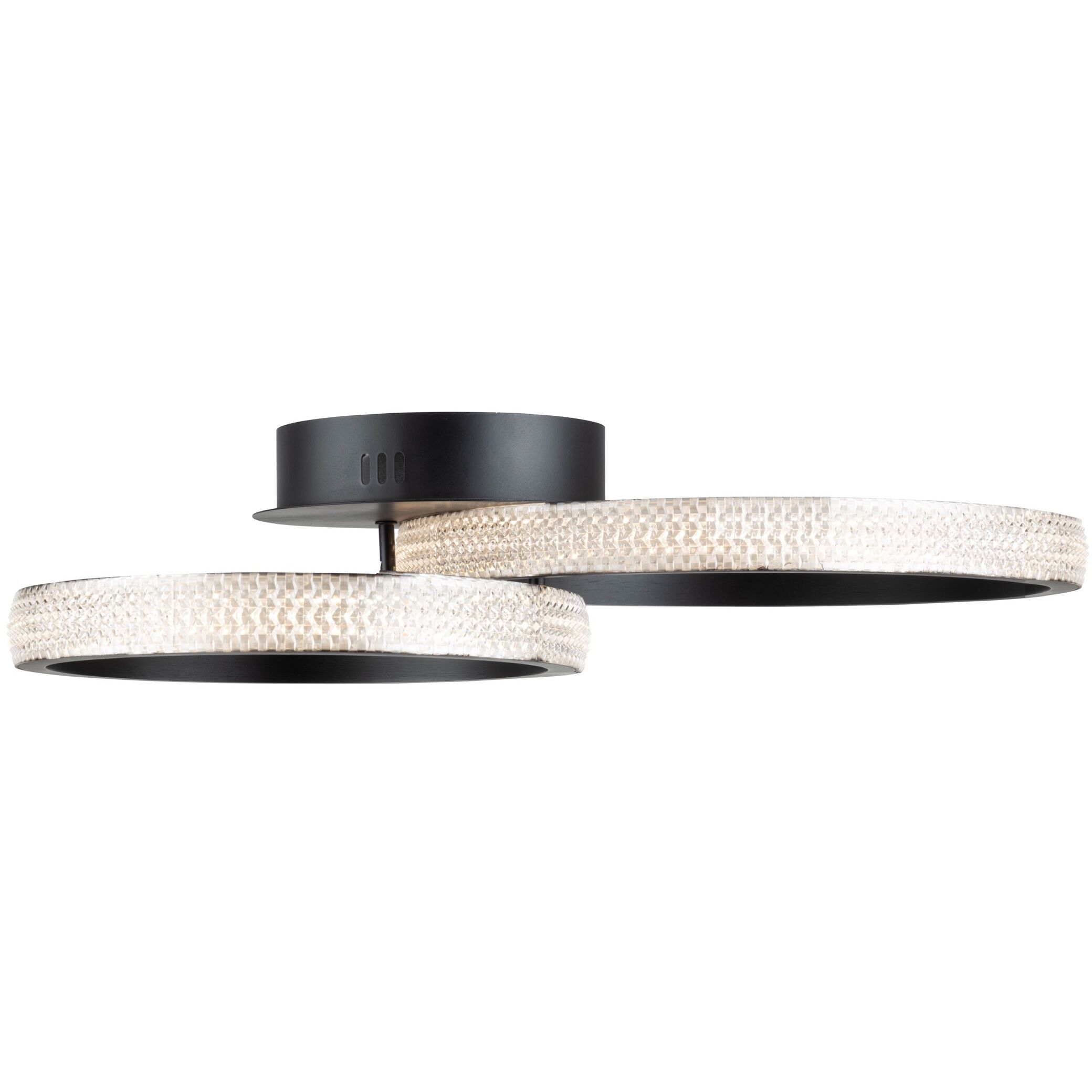 Nova 15.75 inch Matte Black Flush Mount Ceiling Light