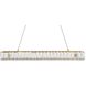 Monroe 1 Light 31 inch Gold Linear Pendant Ceiling Light