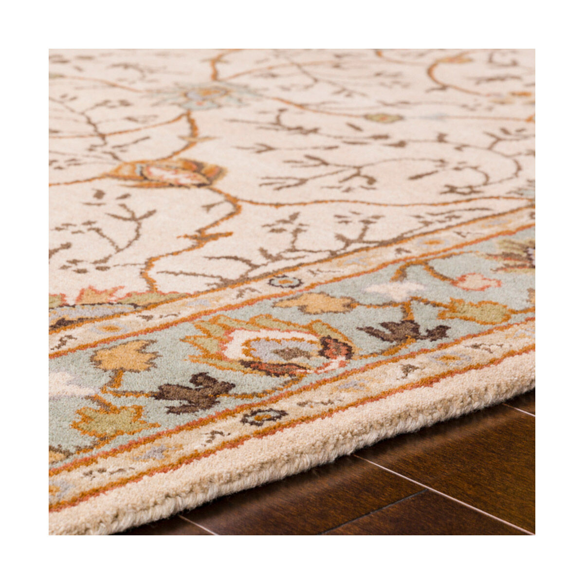 Edda 48 inch Khaki/Medium Gray/Olive/Dark Brown/Camel/Rust Rugs, Wool