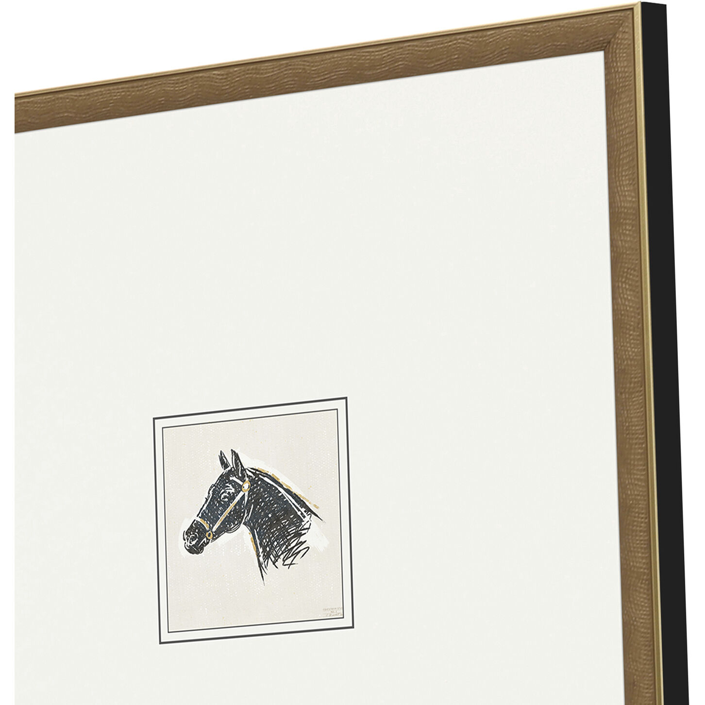 Animals Black and Beige and White Framed Art