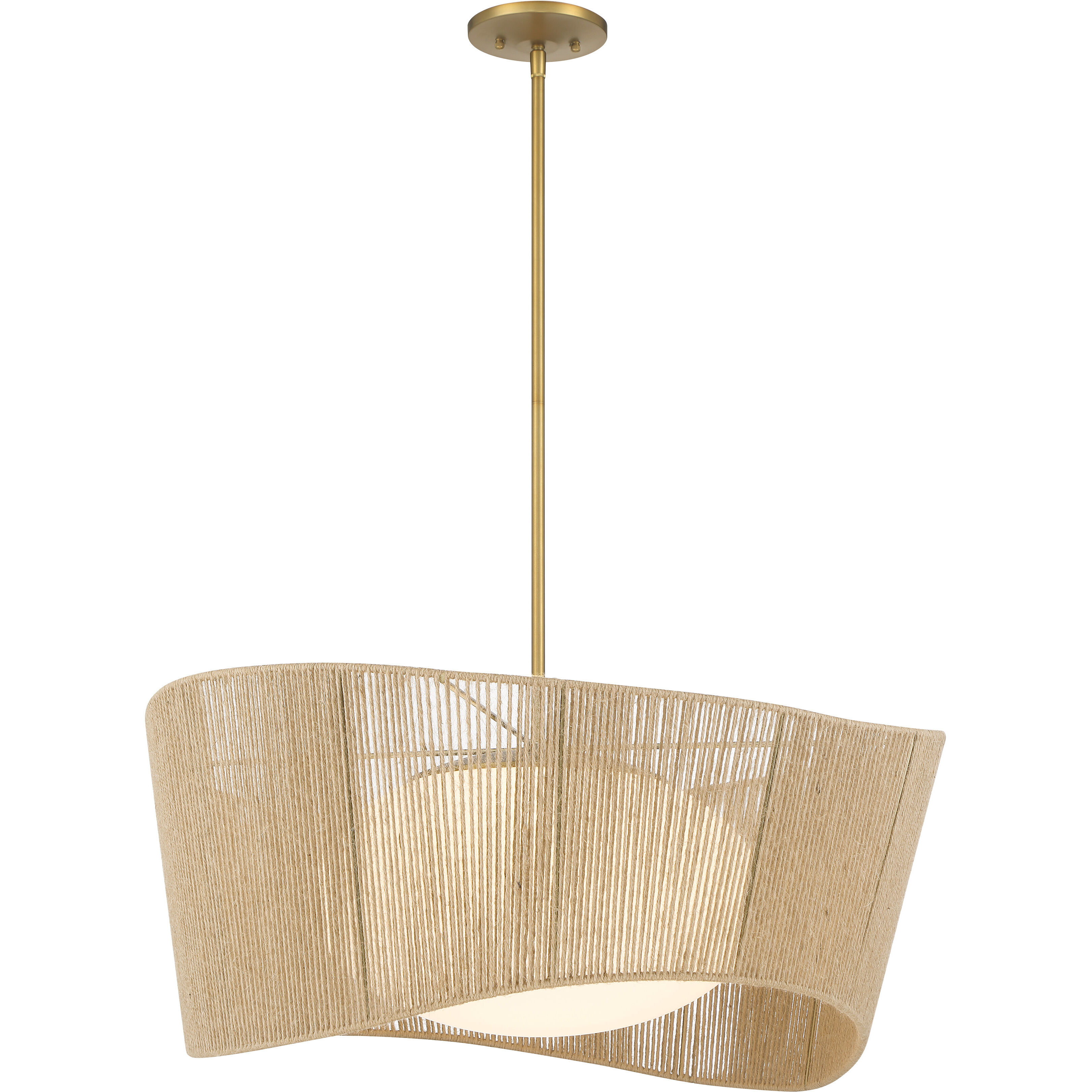 Key Largo 1 Light 28 inch Soft Brass Pendant Ceiling Light