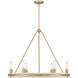 Rovessa 6 Light 32 inch Vintage Brass Chandelier Ceiling Light