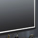 Track 36 X 24 inch Black LED Lighted Mirror, Vanita by Oxygen