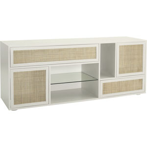 Clearwater 68 X 18 inch Shoji White with Natural and Clear Credenza