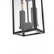 Kaysen 2 Light 15 inch Black Outdoor Wall Sconce