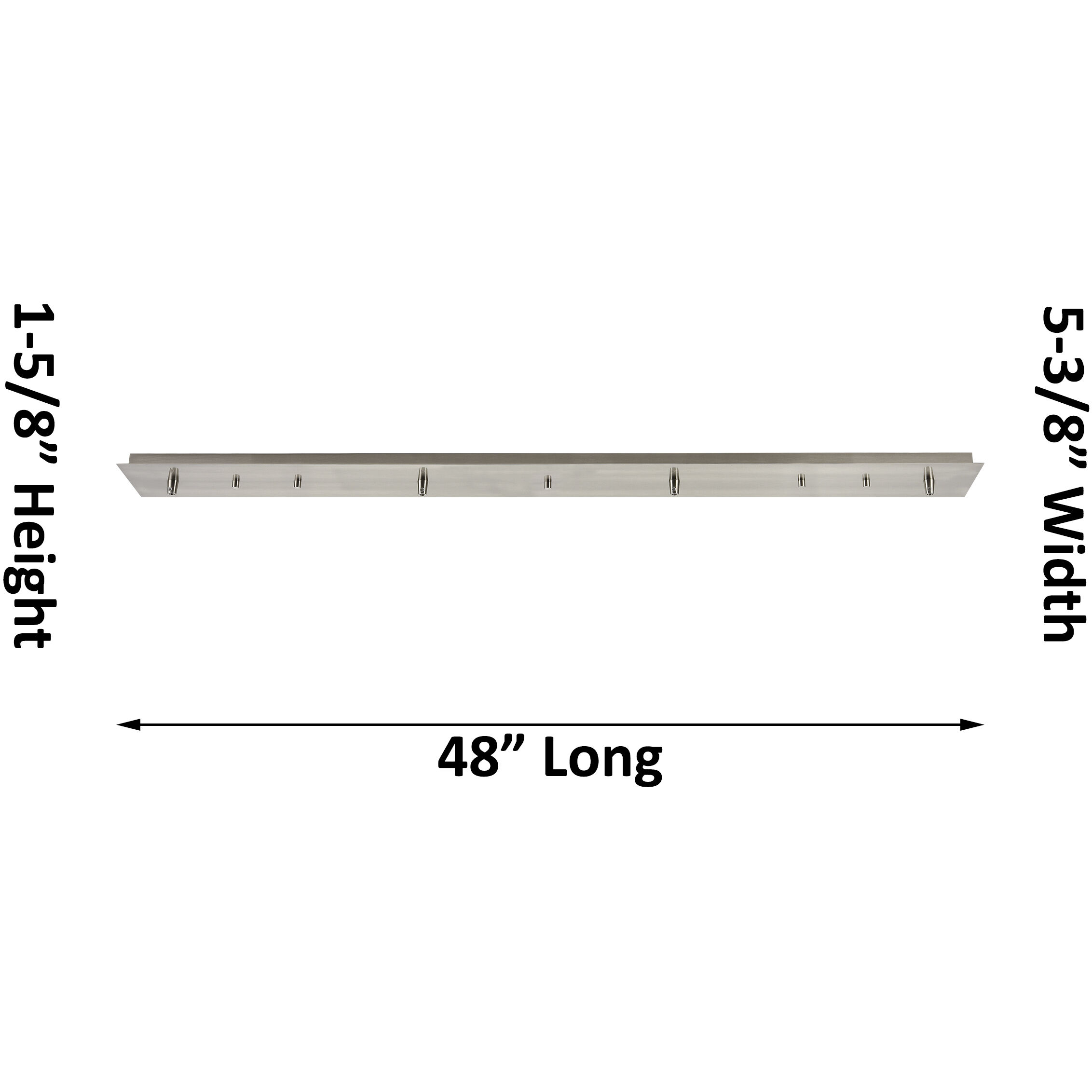 Owego 4 Light 36.63 inch Champagne Bronze Linear Pendant Ceiling Light in Mercury Glass