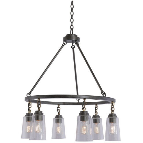 Dillon 6 Light 27 inch Milled Iron Pendant Ceiling Light