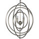 Brooks 4 Light 30 inch Antique Silver Pendant Ceiling Light