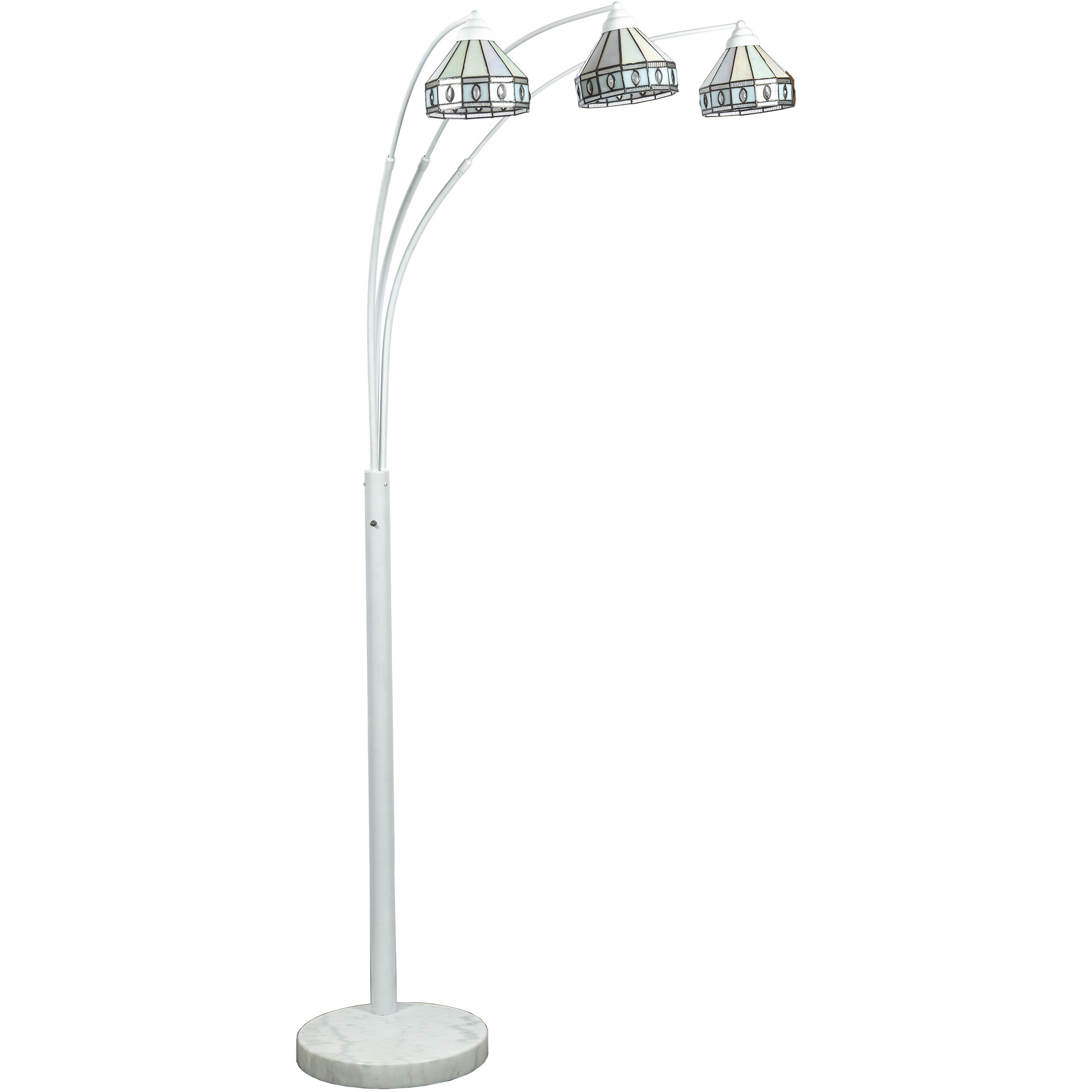 Sarajevo Arc 79 inch 60.00 watt White Floor Lamp Portable Light