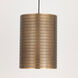 Shaka 1 Light 14.25 inch Weathered Brass Single Pendant Ceiling Light