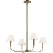 Eadie 4 Light Champagne Bronze Chandelier Ceiling Light