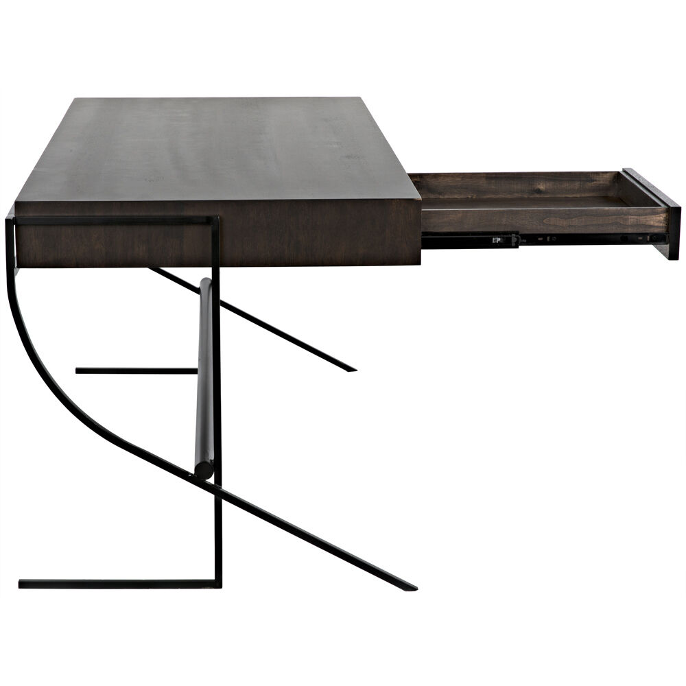 Frank 62.5 X 31 inch Ebony Walnut Desk