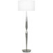 Shaw 63.5 inch 150.00 watt Brushed Nickel Floor Lamp Portable Light in Silver, Mid