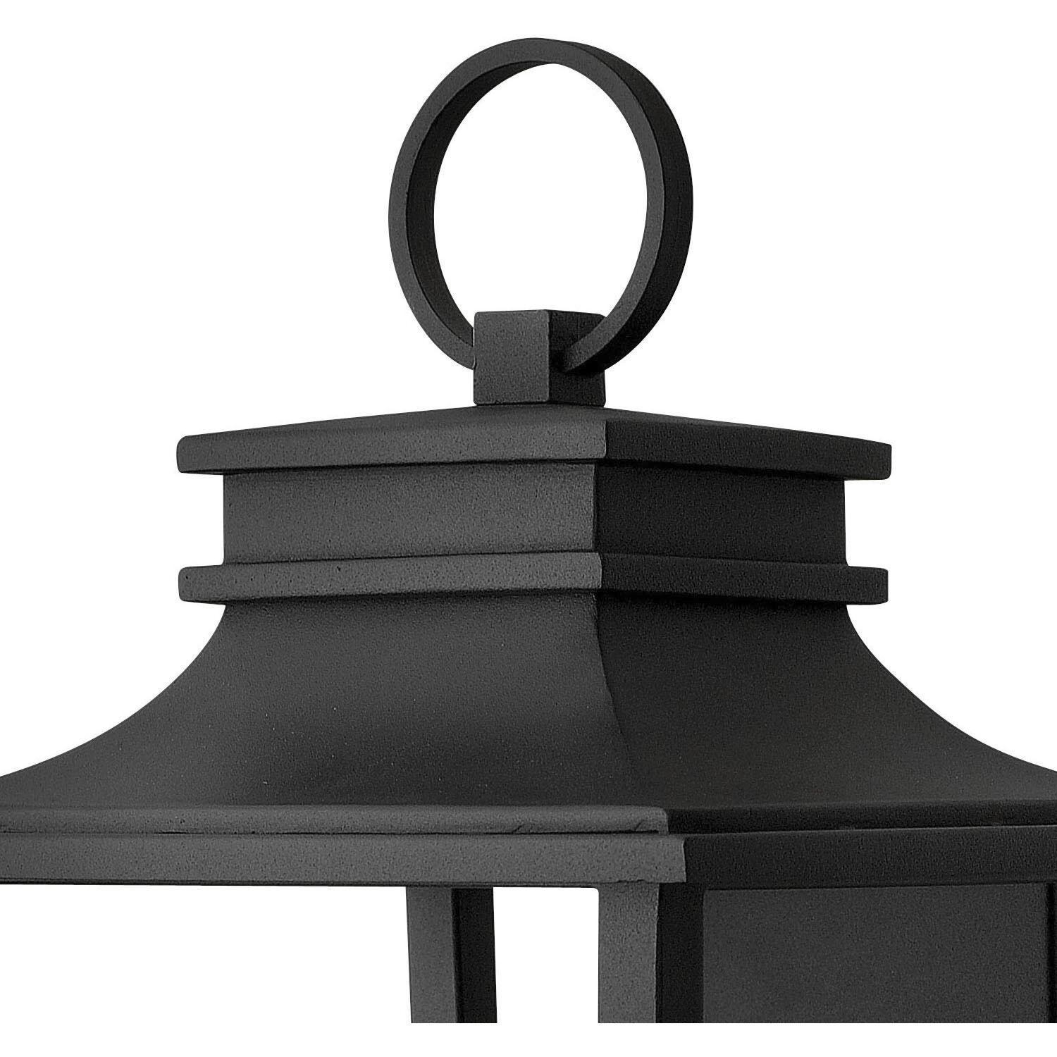 Sullivan Outdoor Wall Mount Lantern in Black, Large