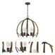 Riverton 5 Light 22.25 inch Oak Chandelier Ceiling Light