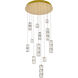Polaris LED 24 inch Gold Chandelier Ceiling Light