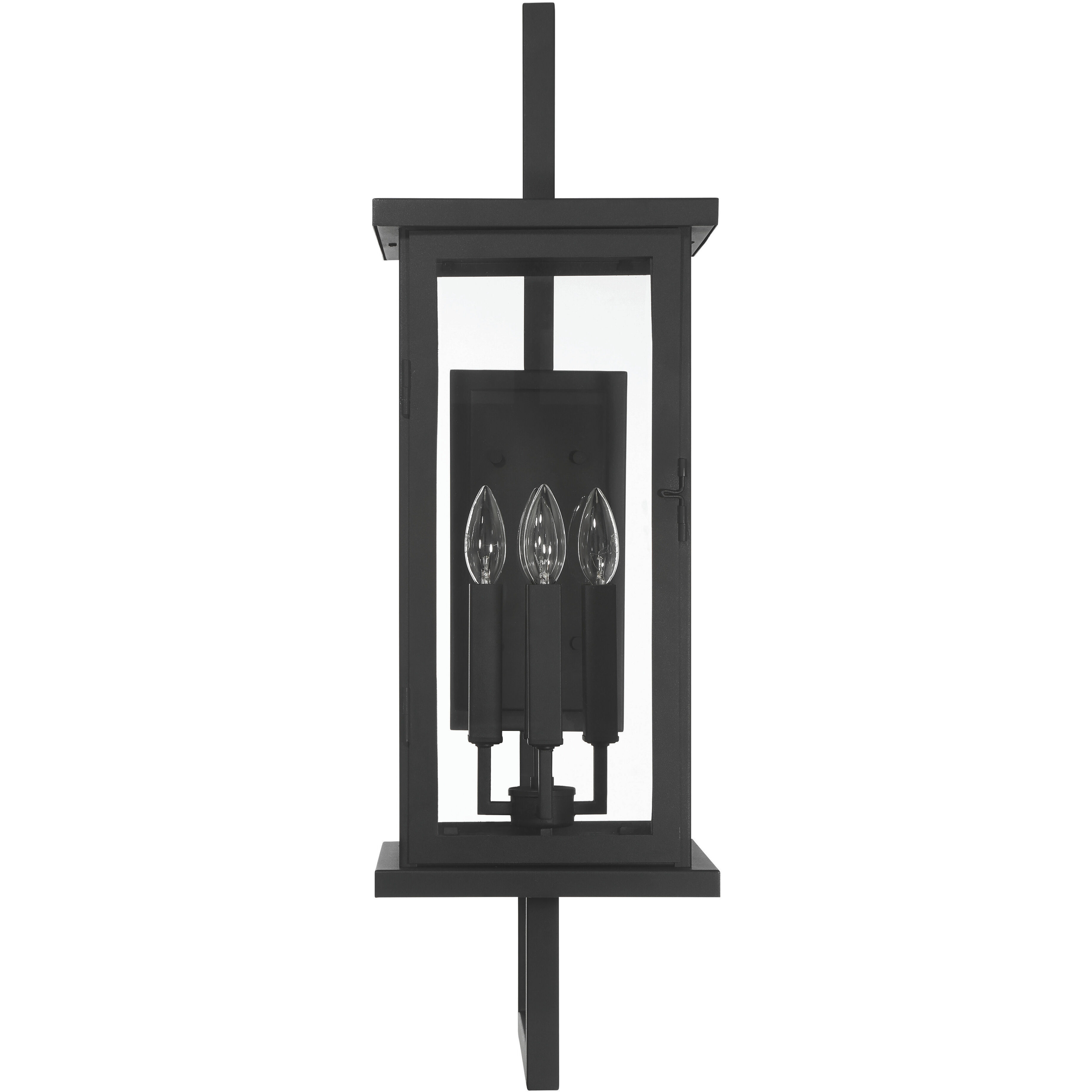 Jordan 4 Light 32.5 inch Textured Black Outdoor Wall Lantern