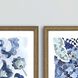 Geometrics Collection Blue Framed Art