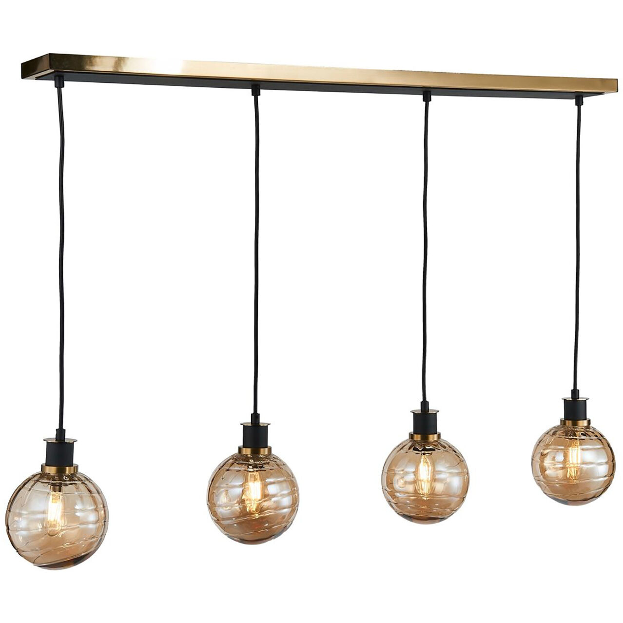 Gem Island Light Ceiling Light in Amber