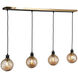 Gem Island Light Ceiling Light in Amber