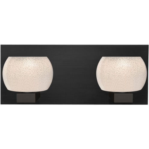 Keno 2 Light 14 inch Black Vanity Light Wall Light