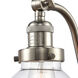 Franklin Restoration Olean LED 29 inch Brushed Satin Nickel Bath Vanity Light Wall Light in Clear Glass, Franklin Restoration
