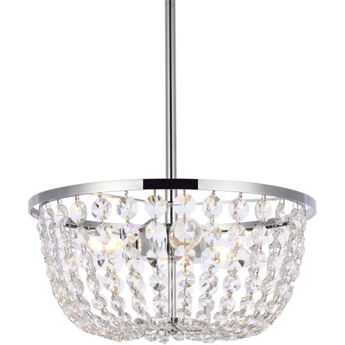 Gianna 3 Light 13 inch Chrome Pendant Ceiling Light