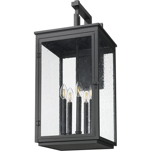 Hartwell 5 Light 28.5 inch Sand Black Outdoor Wall Light