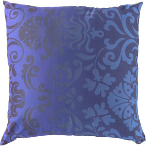 Elizabeth 22 inch Bright Blue, Dark Blue Pillow Kit