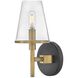 Marten 1 Light 6.25 inch Heritage Brass Bath Light Wall Light