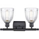 Ballston Brookfield LED 16 inch Matte Black Bath Vanity Light Wall Light in Clear Glass, Ballston