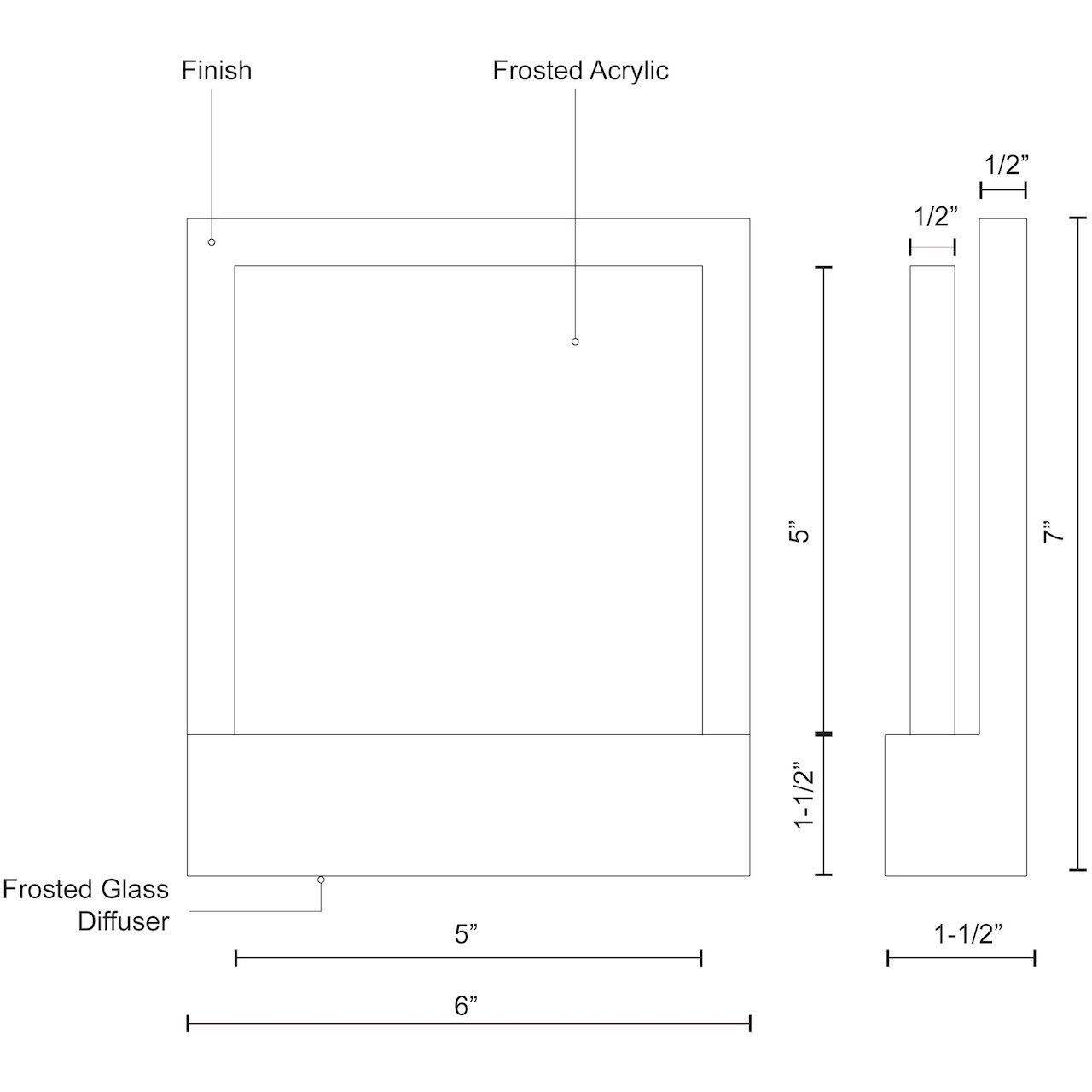 Guide Wall Sconce Wall Light in White