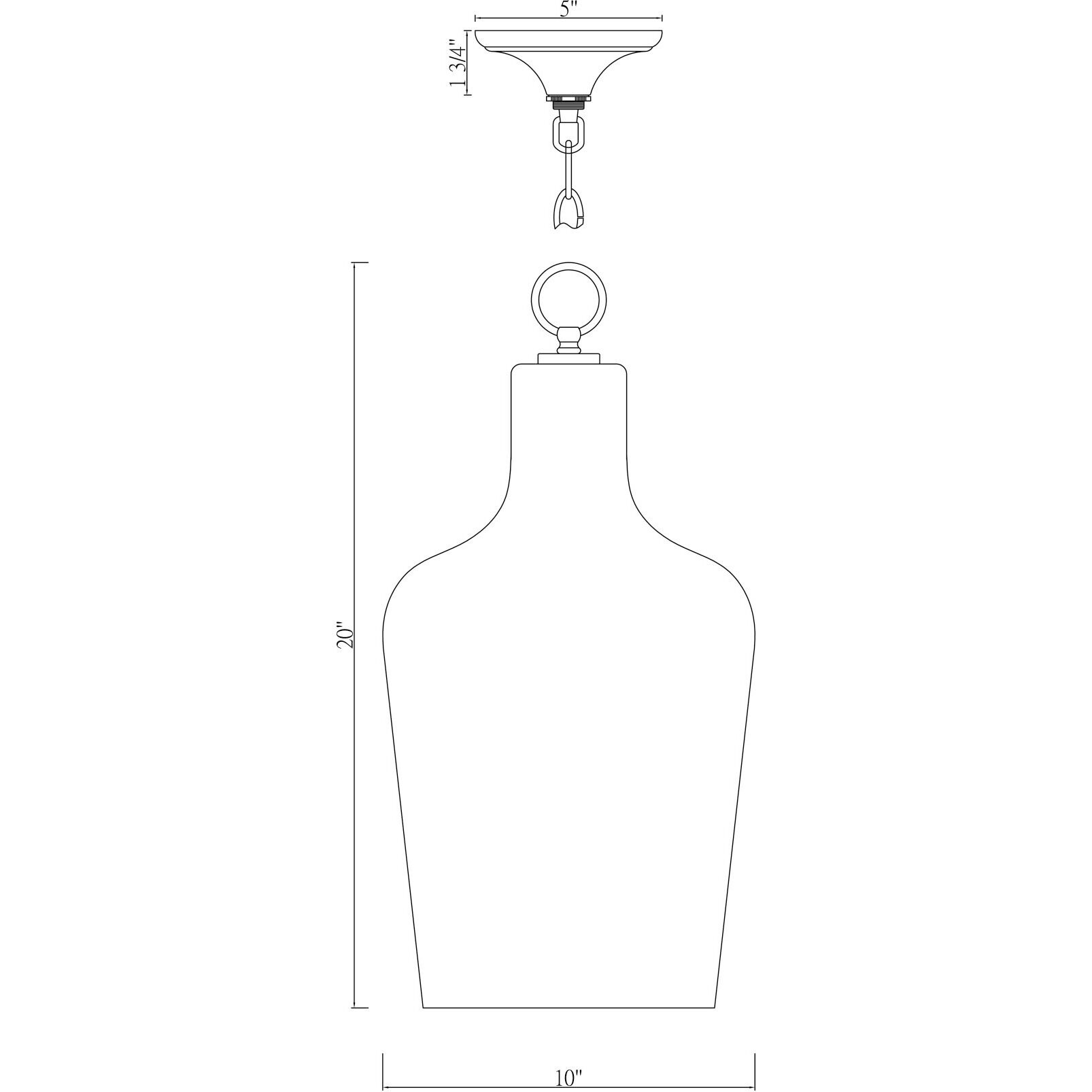 Franklin 1 Light 10 inch Polished Nickel Pendant Ceiling Light, Essentials