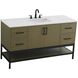 Lennox 60 X 34 inch Chestnut Brown Bathroom Vanity Cabinet