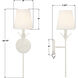 Broche Bath Sconce Wall Light