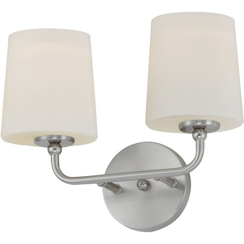 Bristol 2 Light 13 inch Satin Nickel Wall Sconce Wall Light