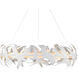 Tijereta LED 40 inch Gesso White Chandelier Ceiling Light, Marjorie Skouras Collection