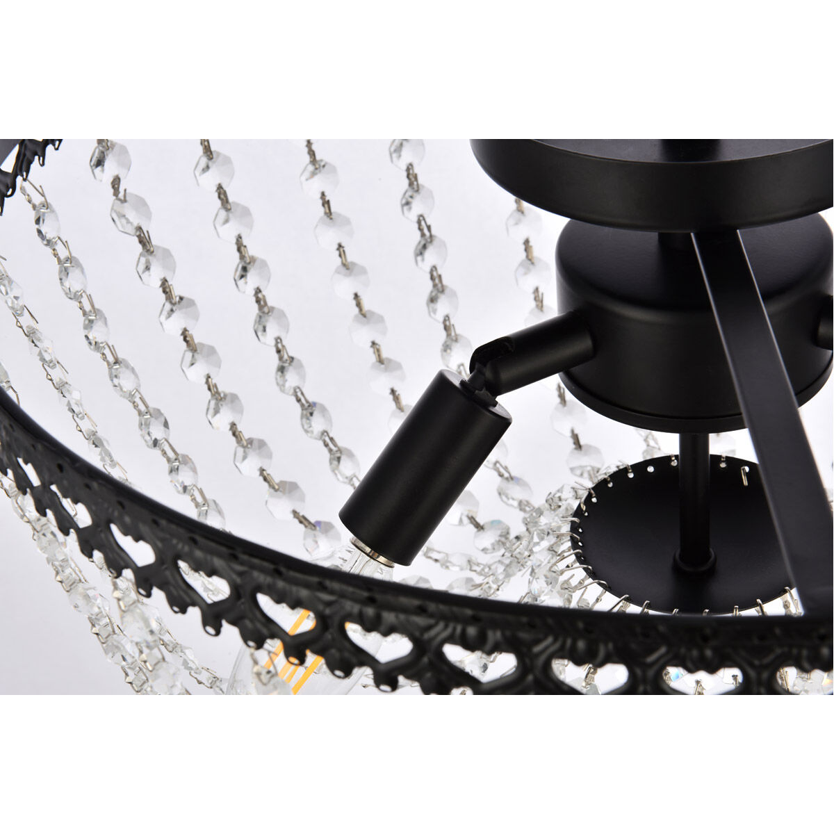 Kylie 3 Light 16 inch Black Flush Mount Ceiling Light