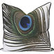 Jonas 24 X 6.5 inch Peacock Pillow