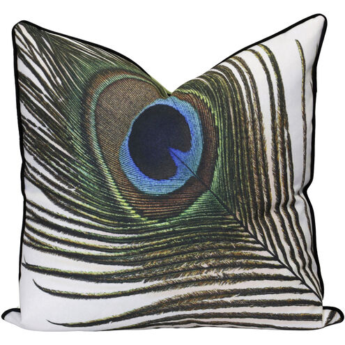 Jonas 24 X 6.5 inch Peacock Pillow